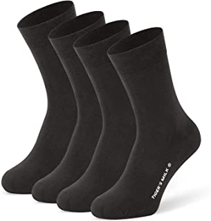 10 pares de calcetines premium para hombre, lisos, multicolor, de algodón peinado, sin costuras