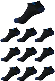 5 o 10 pares de calcetines deportivos unisex con talón y puntera reforzados, calcetines deportivos cortos de algodón para hombre y mujer