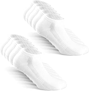 Calcetines de Deporte Mujer Hombre 10 pares Medio Cortos Calcetin Zapatilla Transpirable
