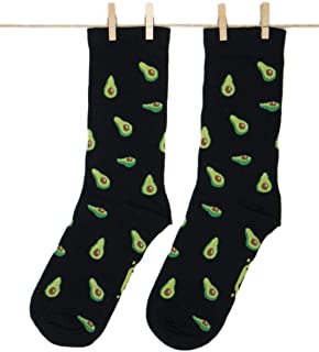 Calcetines Aguacates Negros - Calcetines Originales Dibujos Divertidos Hombre y Mujer