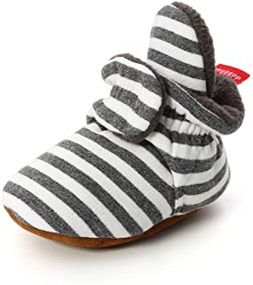 LIANNAO Zapatos de Calcetín de Bebé Invierno Botas, Botines de Bebé Caliente Boots de Algodón para Primeros Pasos Antideslizantes Bebés Zapatos de Invierno Cálido Botines 0-18 Mes