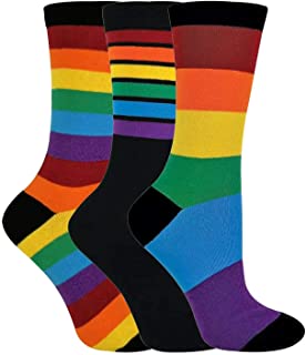 Pack de 3 pares de calcetines de algodón arcoíris