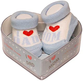 De regalo de calcetines para beb� Regalo �nico para baby shower o reci�n nacido para ni�os y ni�as 1 par 0-3 meses