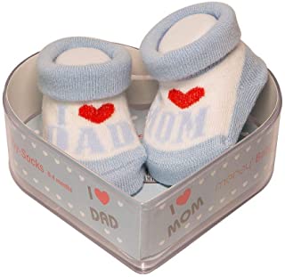 De regalo de calcetines para bebé Regalo único para baby shower o recién nacido para niños y niñas 1 par 0-3 meses