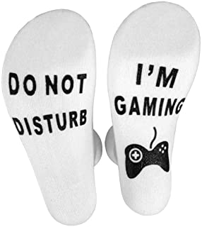 Calcetines de tobillo divertidos con texto en inglés «Do Not Disturb I
