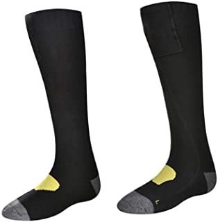 KOET Calcetines térmicos lavables de algodón térmico calcetines de invierno cálidos y recargables con caja de batería desmontable para adultos deportes al aire libre camping pesca ciclismo