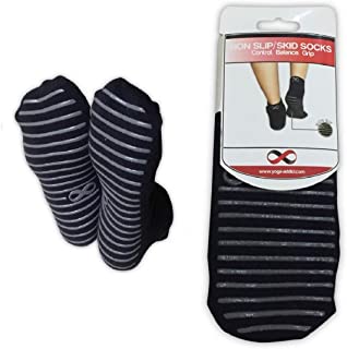 Calcetines antideslizantes YogaAddict para uso hospitalario, viajes, yoga o pilates, uso en casa, 2 pares, elige tu color