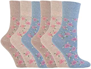 NUEVO : Damas 6 Pares Gentle Grip No Elástico Calcetines 4-8 UK, 37-42 EUR - gg46, 4-8 uk, 37-42 eur