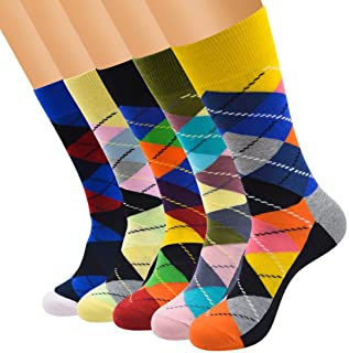 Calcetines Para Hombre Pares algodón rico cómodo, transpirable, diseño elegante calcetines de colores de moda
