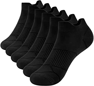 TANSTC Calcetines deportivos de tobillo para hombre Calcetines deportivos de algodón antideslizantes acolchados de corte bajo Señoras multipack Caminatas Senderismo Reino Unido Talla 39-47 (6 pares)