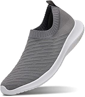 Zapatillas de Andar MAIITRIP para Mujer Zapatillas Antideslizantes Zapatillas de Andar Antideslizantes Planos de Tenis Malla cmoda Tejido Ligero Calcetines de Lactancia Pie Tenis Gris Gris Talla 6