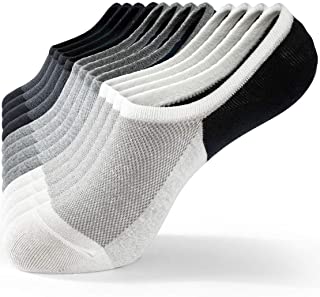 6 Pares de Calcetines Tobilleros Hombre Mujer Invisibles Calcetines Cortos de Algodón Respirable Antideslizantes