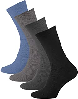 VCA pack de 8 Calcetines lisos sin goma o elstico algodn para hombre