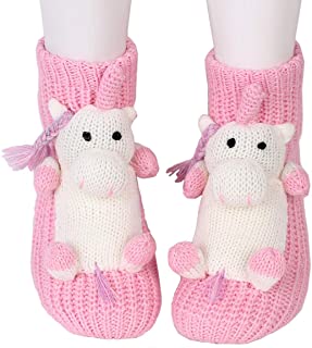 Invierno de Navidad 3D de dibujos animados antideslizantes calcetines Manual de Navidad de Papá Noel Regalos calcetines