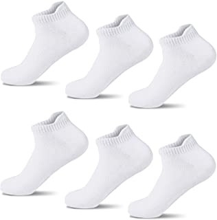 Paquete de 12 Calcetines Atléticos de Algodón para Hombre, Paquete de 6 Calcetines Deportivos para Correr