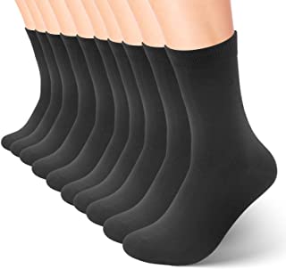 Calcetines para Hombre y Mujer, Calcetines de vestir de algodón para empresas, calcetines deportivos clásicos (5 o 10 Pares)