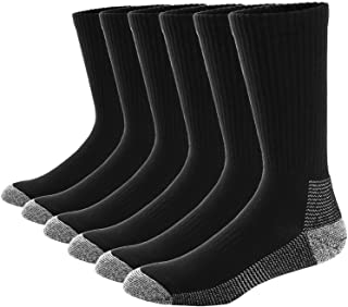 6 Pares Calcetines de Algodón para Hombres Mujer Calcetines de Deporte Cushion Crew Socks