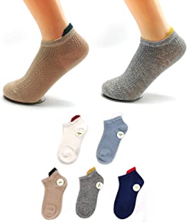 5 pares de calcetines termicos cortos antideslizantes divertidos invisibles para 9-12años niños y niñas