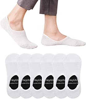 3 | 6 | 10 Pares de Calcetines de Algodón para hombres y mujeres Calcetines de deporte invisible con 8 tiras de silicona antideslizantes