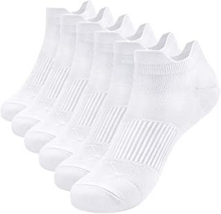 TANSTC Calcetines deportivos de tobillo para hombre Calcetines deportivos de algodón antideslizantes acolchados de corte bajo Señoras multipack Caminatas Senderismo Reino Unido Talla 39-47 (6 pares)