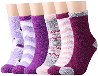 6 pares de calcetines blandos para mujeres y niñas, invierno, extra suaves y cálidos y cómodos