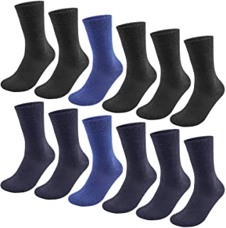 Calcetines Hombres Mujeres 12 Pares Ejecutivos de Algodón Transpirables Uso Diario, Paquete de 12 Calcetines Deportivos para Correr