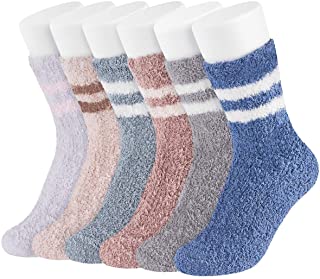 Calcetines de pata de gato – 5 pares/6 pares de calcetines de garra de gato con diseño de felpa acogedor, calcetines de invierno para mujeres y niñas