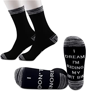 PYOUL 2 pares de calcetines personalizados para bicicleta de la suciedad