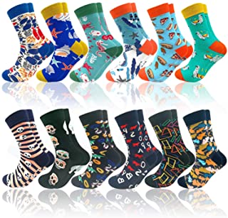 Calcetines coloridos de algodón con estampado divertido y elegante