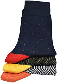 Calcetines para hombre (6 Pares) Cortos, elegantes y de colores, hechos en Italia, 95% algodón 5% elástico