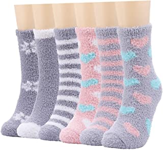 Calcetines de invierno mullidos para mujeres y niñas, cálidos, suaves, gruesos, para dormir en casa