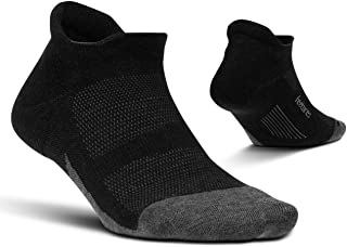 Feetures - Calcetines unisex de merino (10 cojines, sin pestaña) - Gris - Medium