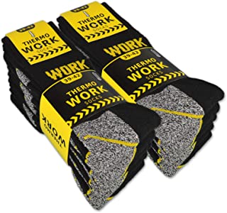 10 Pares Calcetines Trabajo TÉRMICOS Hombre WORK