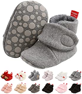Botas de Niño, Zapatos para bebés Lindo Invierno Calcetín Invierno Soft Sole Crib Raya de Caliente Boots de Algodón para Bebés 0-18 Meses