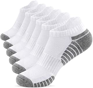 TANSTC Calcetines tobilleros para hombre Calcetines deportivos para mujer Calcetines antideslizantes acolchados Cutton Low Cut Calcetines de senderismo deportivos para caminar Reino 39-47 (6 pares)