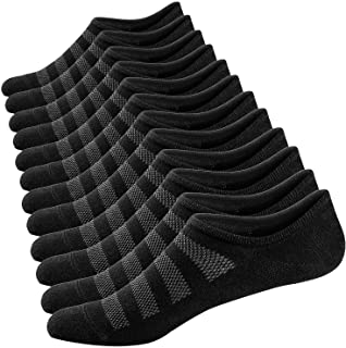 Ueither Calcetines Cortos para Hombre y Mujer Invisibles Respirable Calcetines tobilleros Algodón Antideslizantes