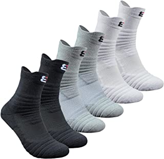 Calcetines Hombres 6 Pares Deportivos Transpirables Algodon para Ciclismo Running