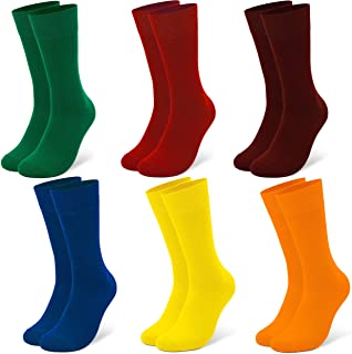 CALCETINES HOMBRE divertidos estampados (6 PARES), CALCETINES HOMBRE colores hecho de ALGODÓN