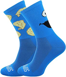 Calcetines de Ciclismo para Hombres, tecnologÃa Transpirable, Fibra Antideslizante, Divertidos Unisex, Ciclistas para Senderismo, Caminata, Escalada, Ciclismo