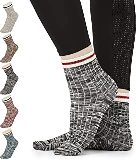 Calcetines Mujer, Pack de 7 Pares Calcetines Altos Unisex, Ropa de Mujer Algodon Suave, Calcetines Deporte Mujer, Regalos Originales Para Mujer Adolescentes Talla 37-40