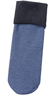 Calcetines de Nieve para Mujer Térmicos De Color Sólido Informal Calcetines Dama Moda Flip 2 Piezas