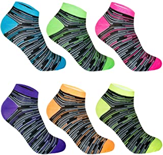 L&K Pack de 12 Calcetines Sneaker Cortos de deporte para Mujer Blanco 92220 Multicolor 35/38