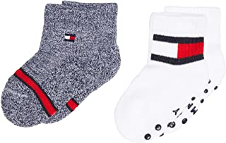Tommy Hilfiger Th Baby Sock 2p Flag calcetines, tommy original, 19-22 (Pack de 2) para Bebés